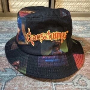GOOSEBUMPS × SELECT START Bucket Hat 90s R.L. Stine Black Multicolor Unisex RARE